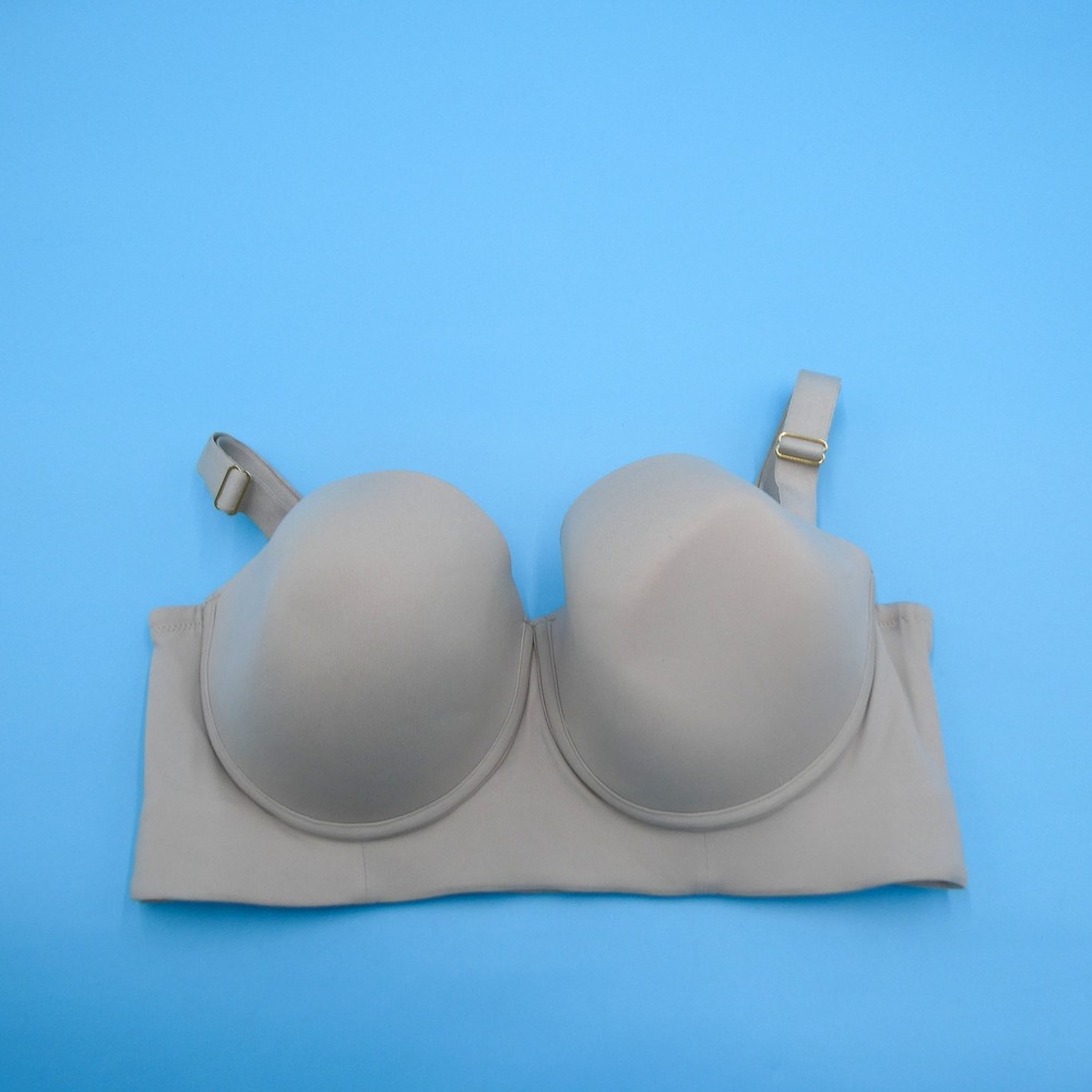 Leonisa Bra Womens 36DD 11911 Strapless Contouring Beige‎ Underwire Polyamide